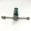 Used Swagelok SS-DLTW4 SS316 High Purity Manual Diaphragm Valve, 1/4", Green Handle