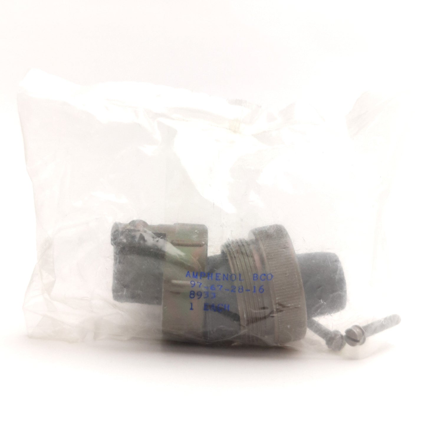 New Amphenol 97-67-28-16 Circular MIL Spec Cable Clamp Adapter 0.844" x 1.625"