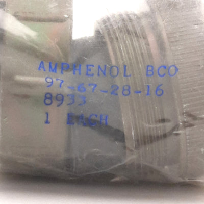 New Amphenol 97-67-28-16 Circular MIL Spec Cable Clamp Adapter 0.844" x 1.625"