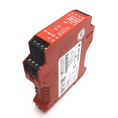 Used Allen Bradley MSR125HP 440R-D23171 Guardmaster Safety Relay 24VDC 2-Hand Control