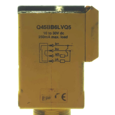 Used Banner Q45BB6LVQ5 Photoelectric Sensor, 9m Range, NPN/PNP NO 250mA, 10-30VDC