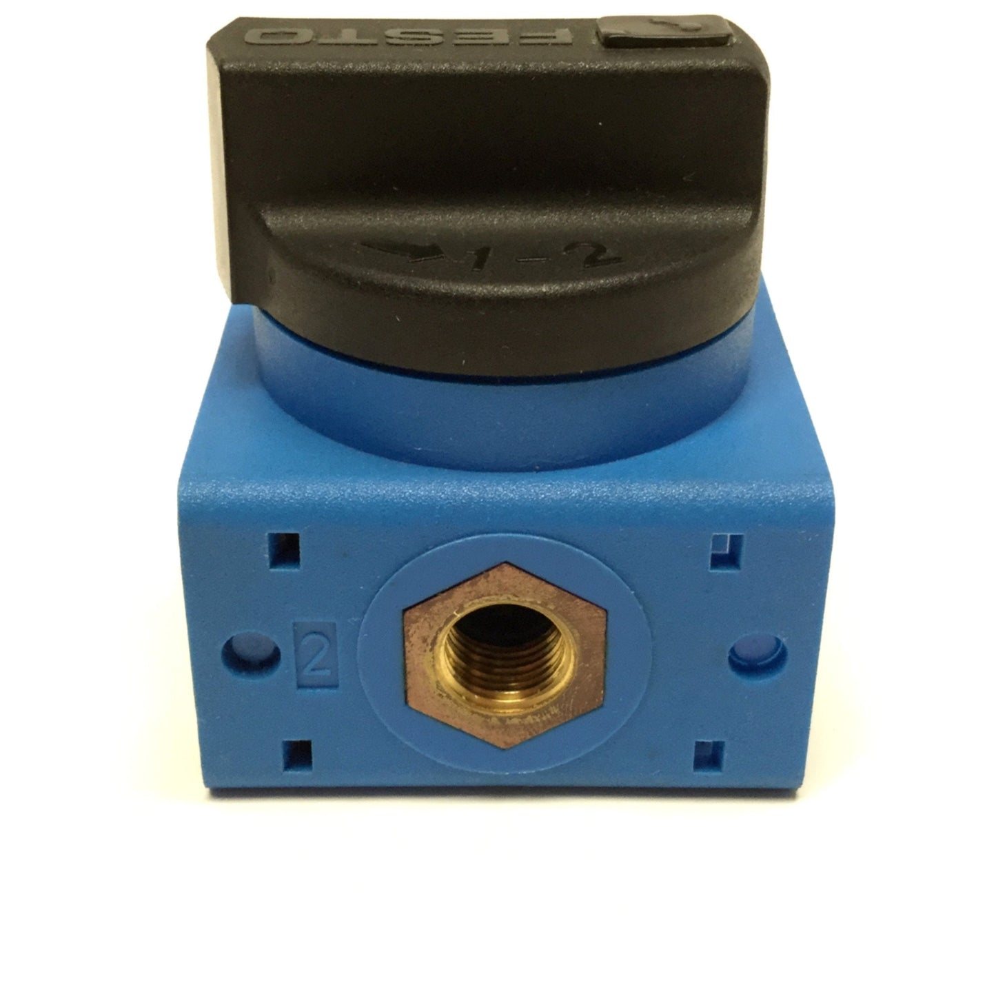 Used Festo HE-1/4-S-B 33017 Manual Soft-Start Control Valve, 1/4 Turn, 1-14bar, G1/4"
