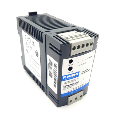 Used Automation Direct PSP24-060S Rhino Power Supply, In: 100-240VAC, Out: 24VDC 2.5A