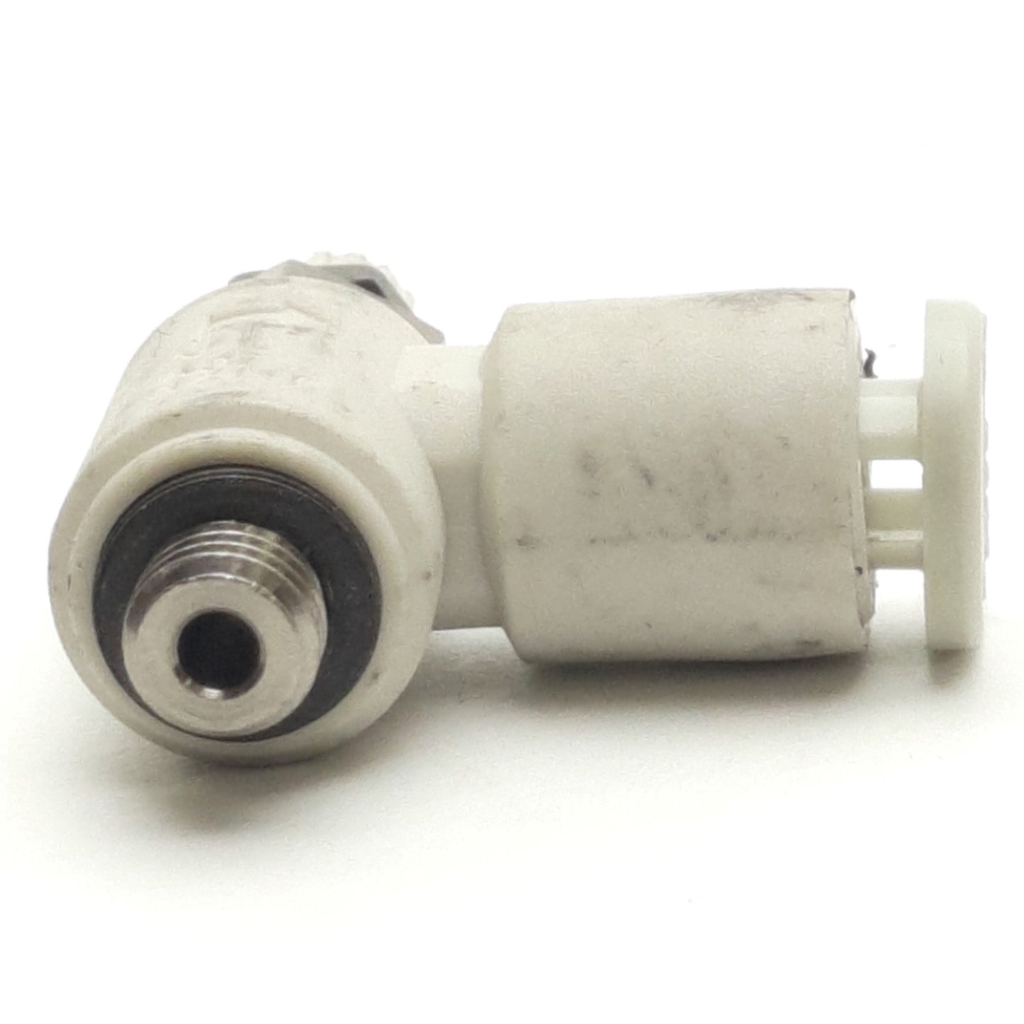 Used Lot of 10 SMC AS1211F-M5-04 Pneumatic Air Flow Control Elbow Valve 4mm OD