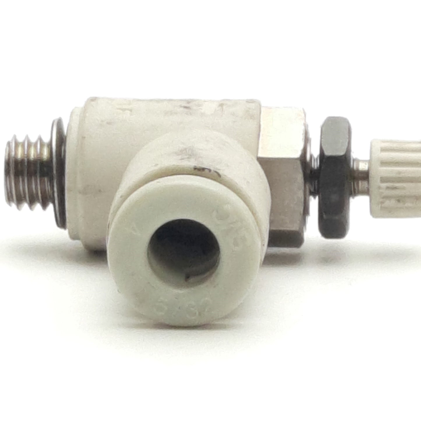 Used Lot of 10 SMC AS1211F-M5-04 Pneumatic Air Flow Control Elbow Valve 4mm OD