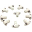 Used Lot of 10 SMC AS1211F-M5-04 Pneumatic Air Flow Control Elbow Valve 4mm OD