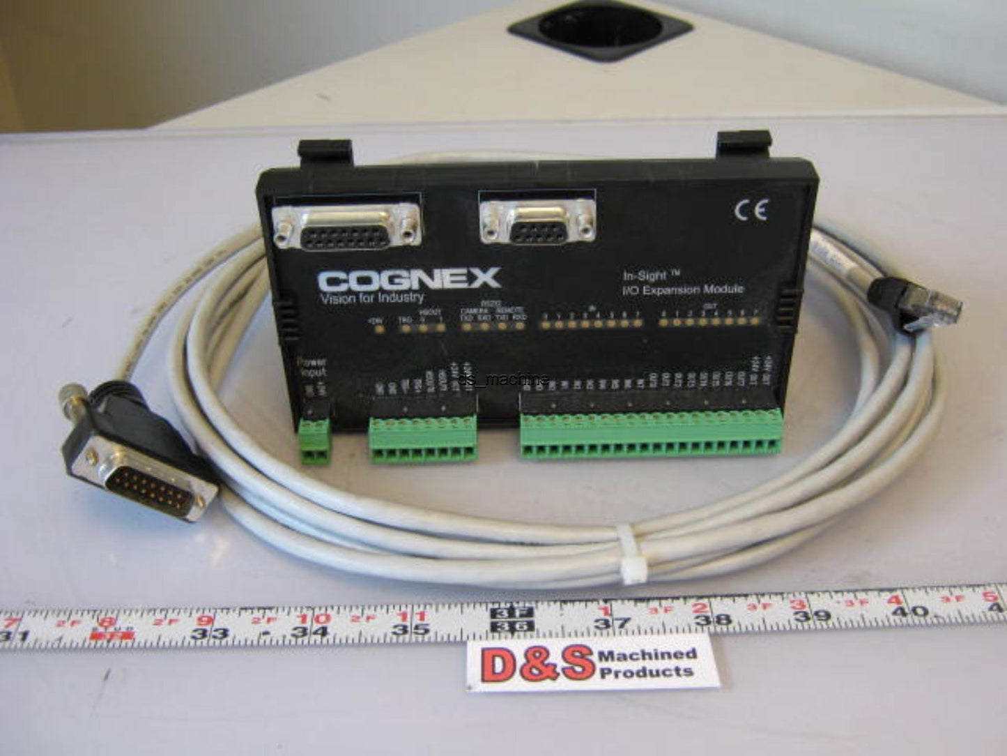 Used Cognex In-Sight I/O Expansion Module 24VDC RS-232 w/Serial Cable