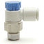 Used Lot of 4 SMC AS2211F-N01-06SA Flow Control Fitting, 6mm P2C To 1/8" NPT, 1MPa