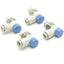 Used Lot of 4 SMC AS2211F-N01-06SA Flow Control Fitting, 6mm P2C To 1/8" NPT, 1MPa