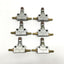 Used Lot of 6 Festo GR-M5-B 151213 Flow Control Valve, 0.1-15bar, M5 Ports (w/ Barbs)