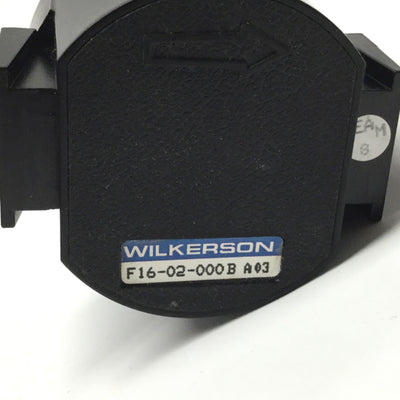 Used Wilkerson F16-02-000B Particulate Filter 1/4" NPT, 150psi Max Inlet, 5µm