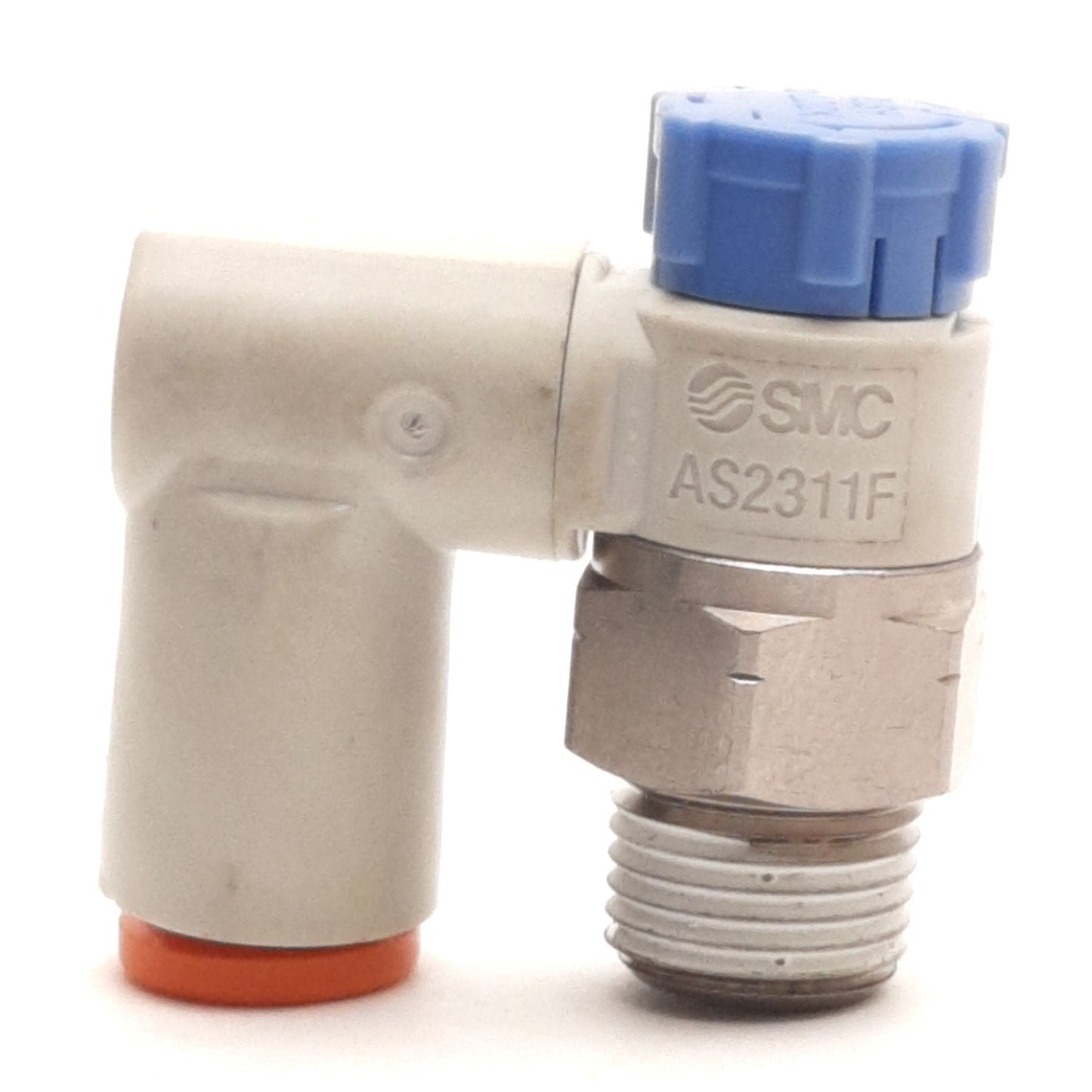 Used Lot of 6 SMC AS2311F-N01-07S Flow Control Valve w/ Push Lock, 1/4" P2C, 1/8"NPT