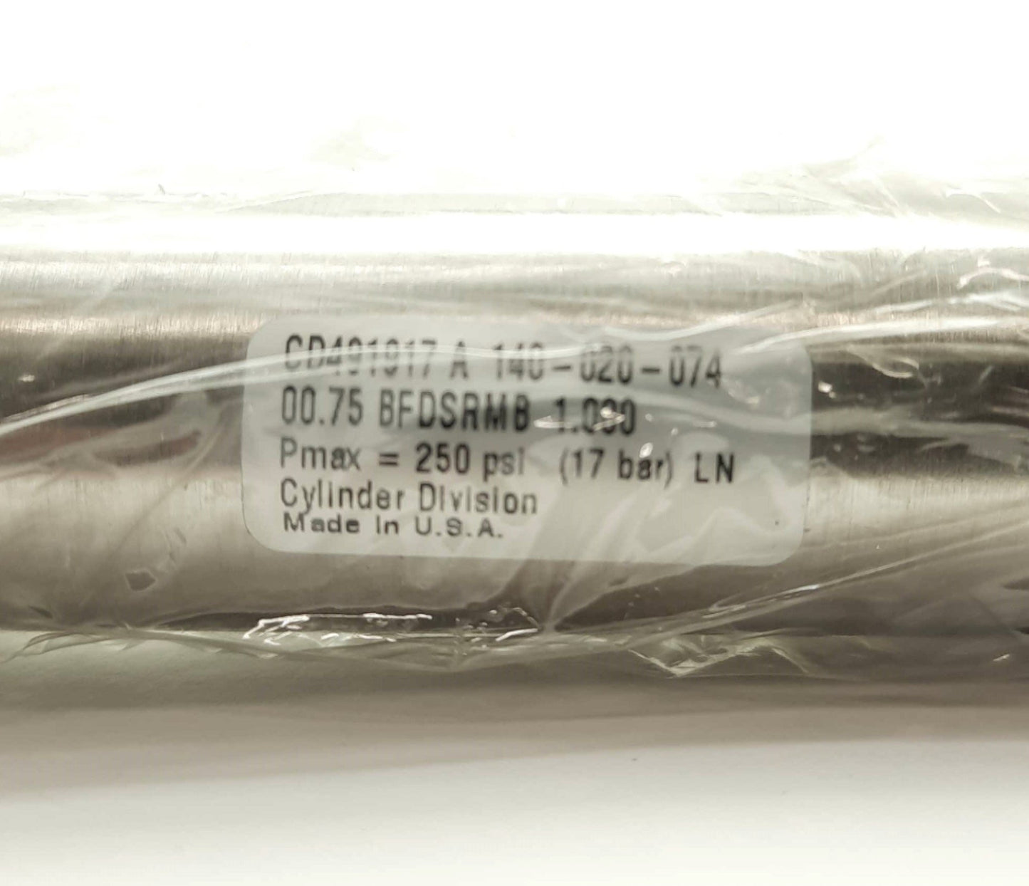 Used Parker 00.75BFDSRMB1.00 Pneumatic Cylinder 3/4" Bore 1" Stroke 1/8"NPT 250PSI