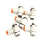 Used Lot of 5 SMC AS2211F-N02-07S Flow Control Fitting, 1/4" NPT, 1/4" P2C, 1 MPa Max