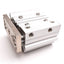 Used SMC MGPM25-40Z Compact Guided Cylinder, Bore: 25mm, Stroke: 40mm, 1.0MPa, Rc1/8