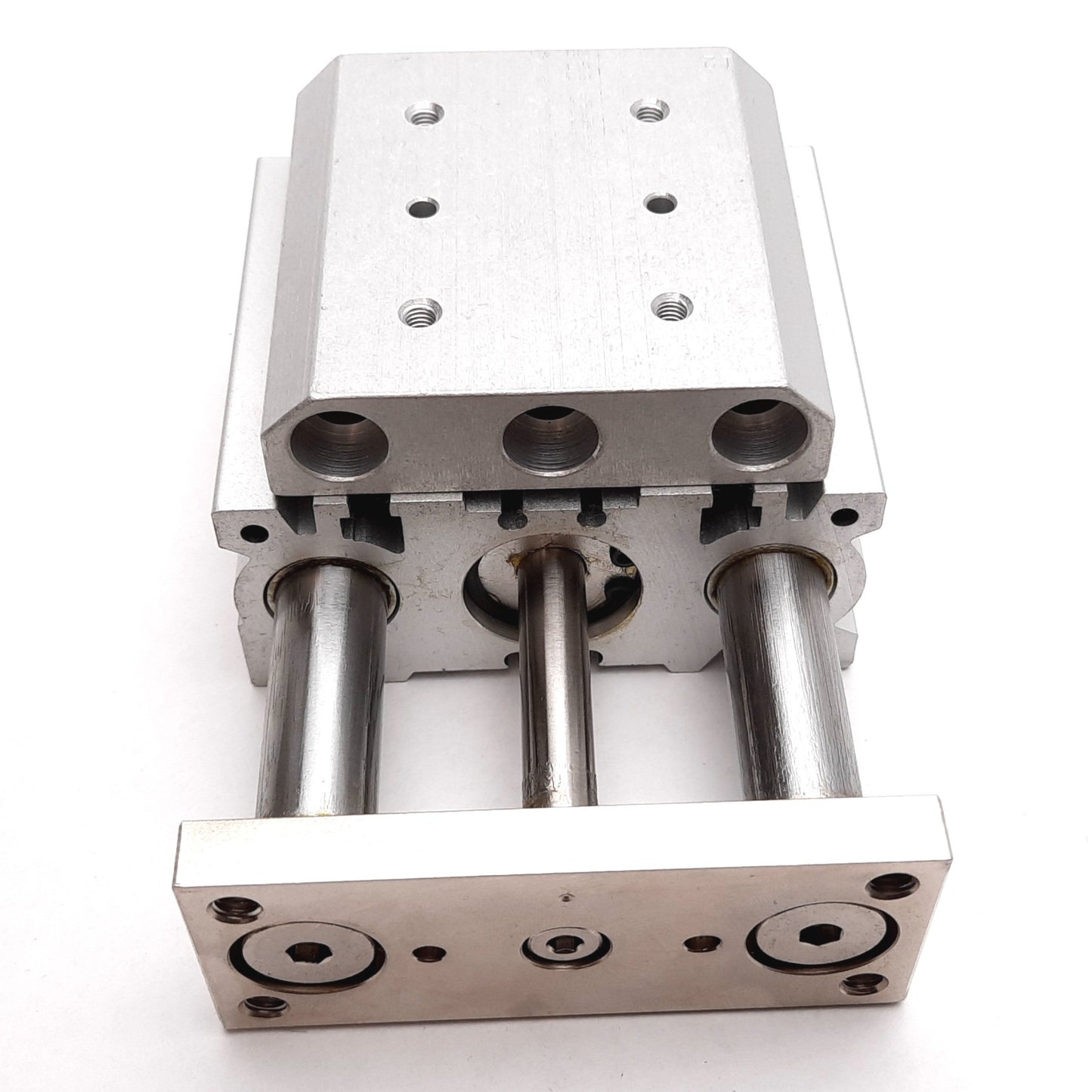 Used SMC MGPM25-40Z Compact Guided Cylinder, Bore: 25mm, Stroke: 40mm, 1.0MPa, Rc1/8