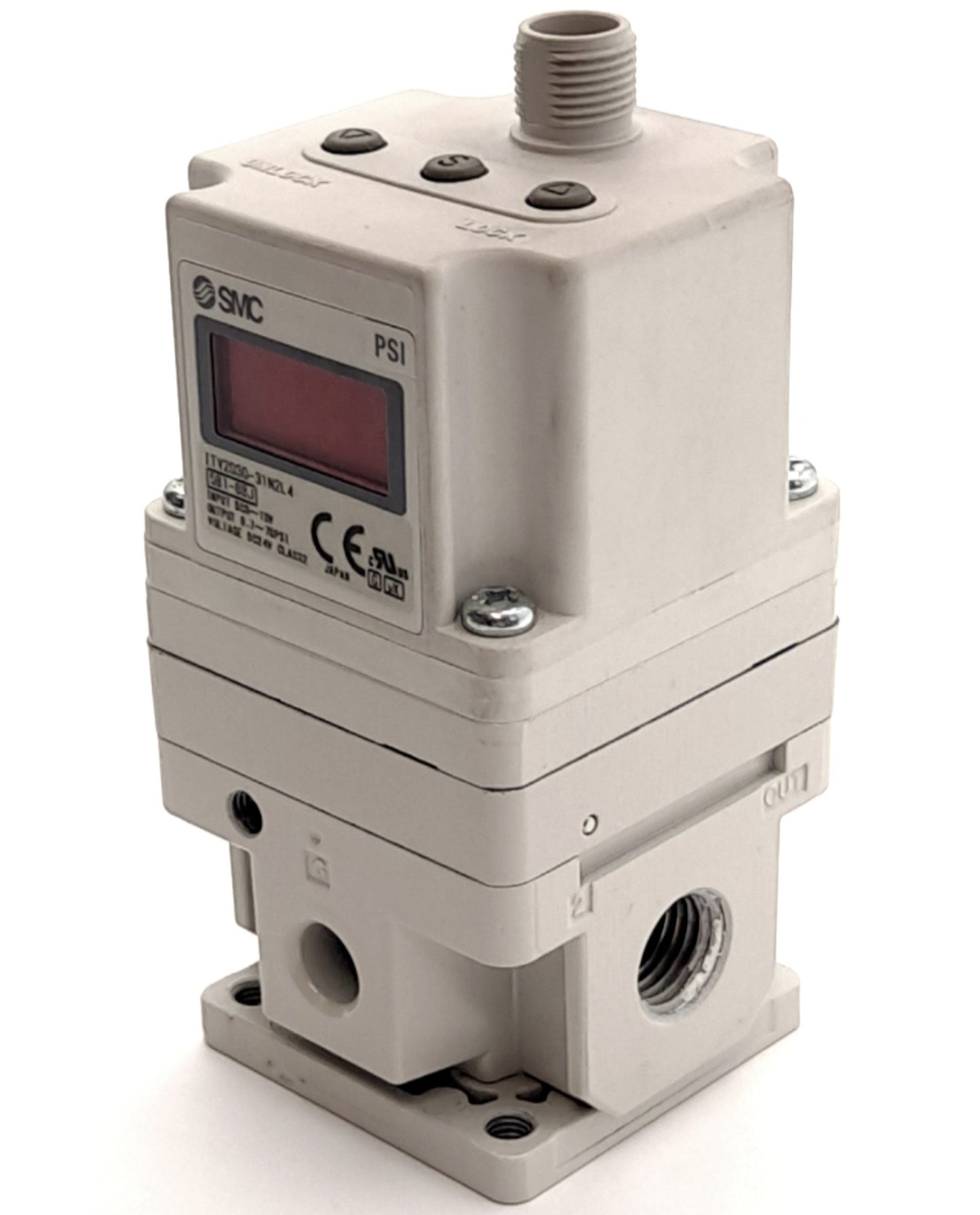 New SMC ITV2030-31N2L4 Electro-Pneumatic Regulator, 0-10VDC Input, 1-5VDC Output