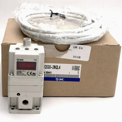 New SMC ITV2030-31N2L4 Electro-Pneumatic Regulator, 0-10VDC Input, 1-5VDC Output