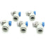 Used Lot of 5 SMC AS2211F-N01-10S Flow Control Fitting, 1/8" NPT, 10mm P2C, 1 MPa Max