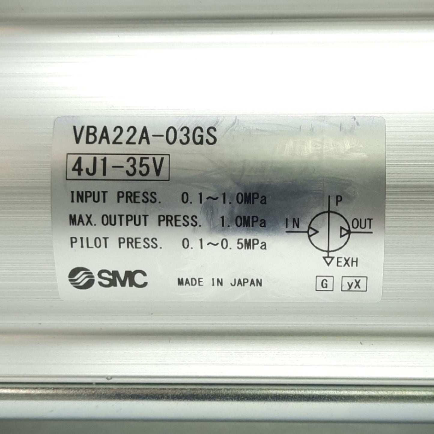 New SMC VBA22A-03GS Booster Regulator, Rc 3/8", 1.0 MPa, 1.5 MPa Proof, 1000L/min