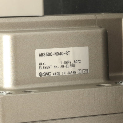 New SMC AM350C-N04C-RT Mist Separator, 1/2 NPT, 3/8" P2C, 1.0 MPa Max, 1.5 MPa Proof