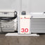 Used Edwards E2M30 Dual Stage Rotary Vane Vacuum Pump 19.4CFM, 28inhg, 240VAC