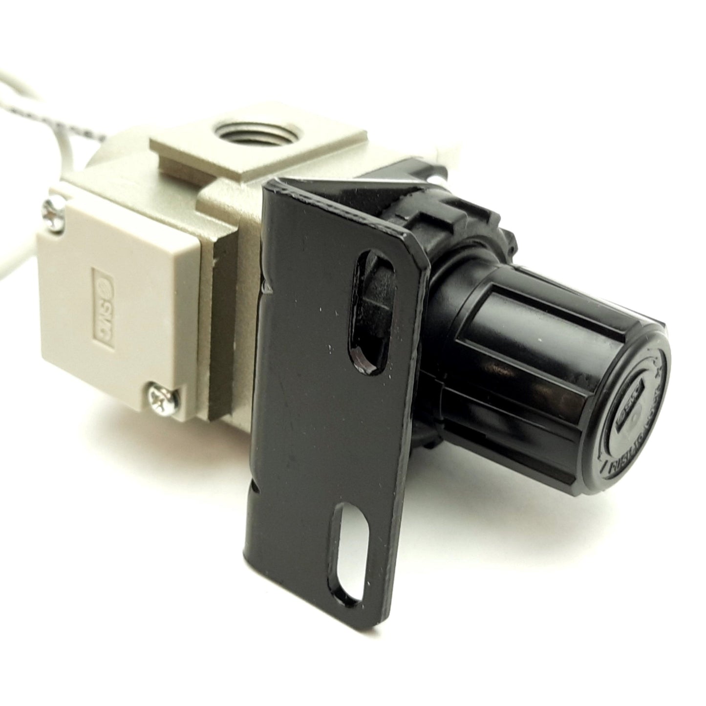 Used SMC AR20-N02E3H-YZ Pneumatic Regulator, W/ ISE35-N-65-P Digital Pressure Switch