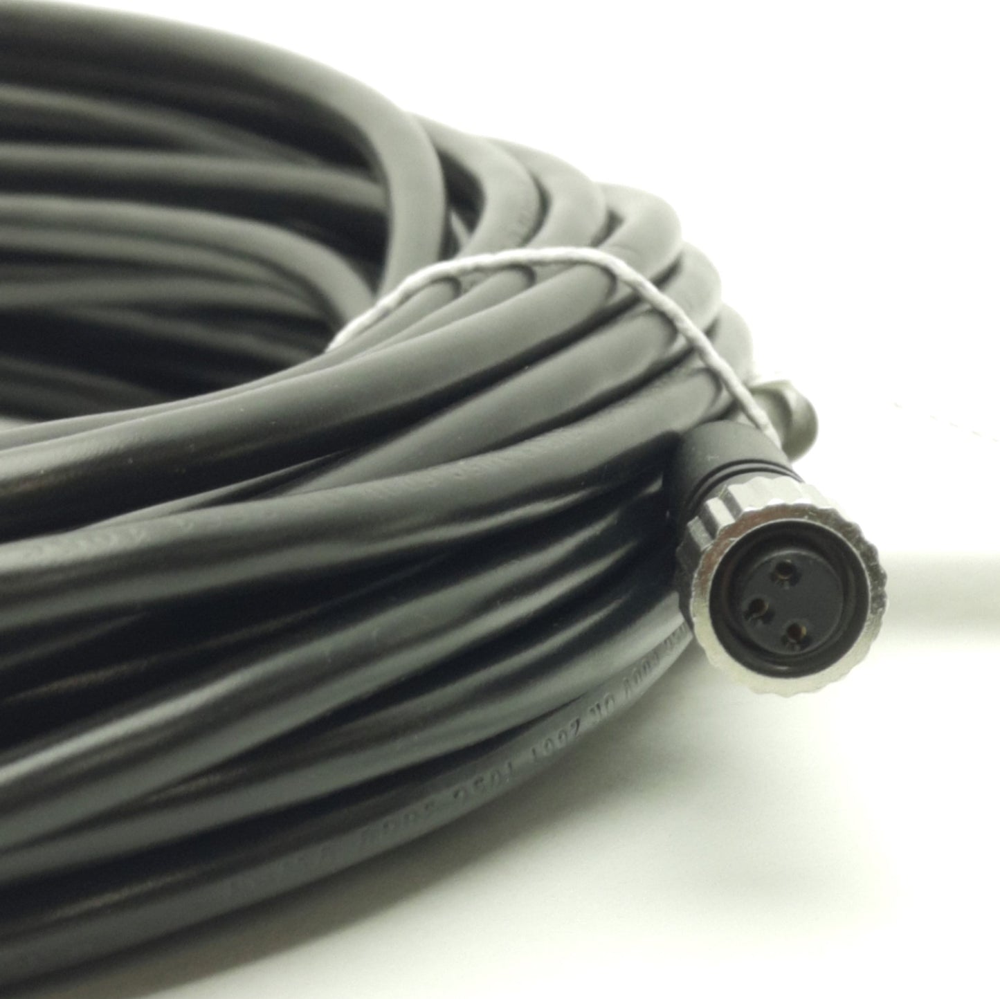 Used Mencom Corp NAN-T-3FP-15M Cordset, 3-Pole, M8 Female Straight, 15m, 60 VAC, 3A