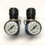 Used Lot of 2 Festo LR-1/8-S-B-NPT Pressure Regulator with Gauge 1/8" NPT, 1-16 Bar