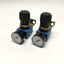 Used Lot of 2 Festo LR-1/8-S-B-NPT Pressure Regulator with Gauge 1/8" NPT, 1-16 Bar