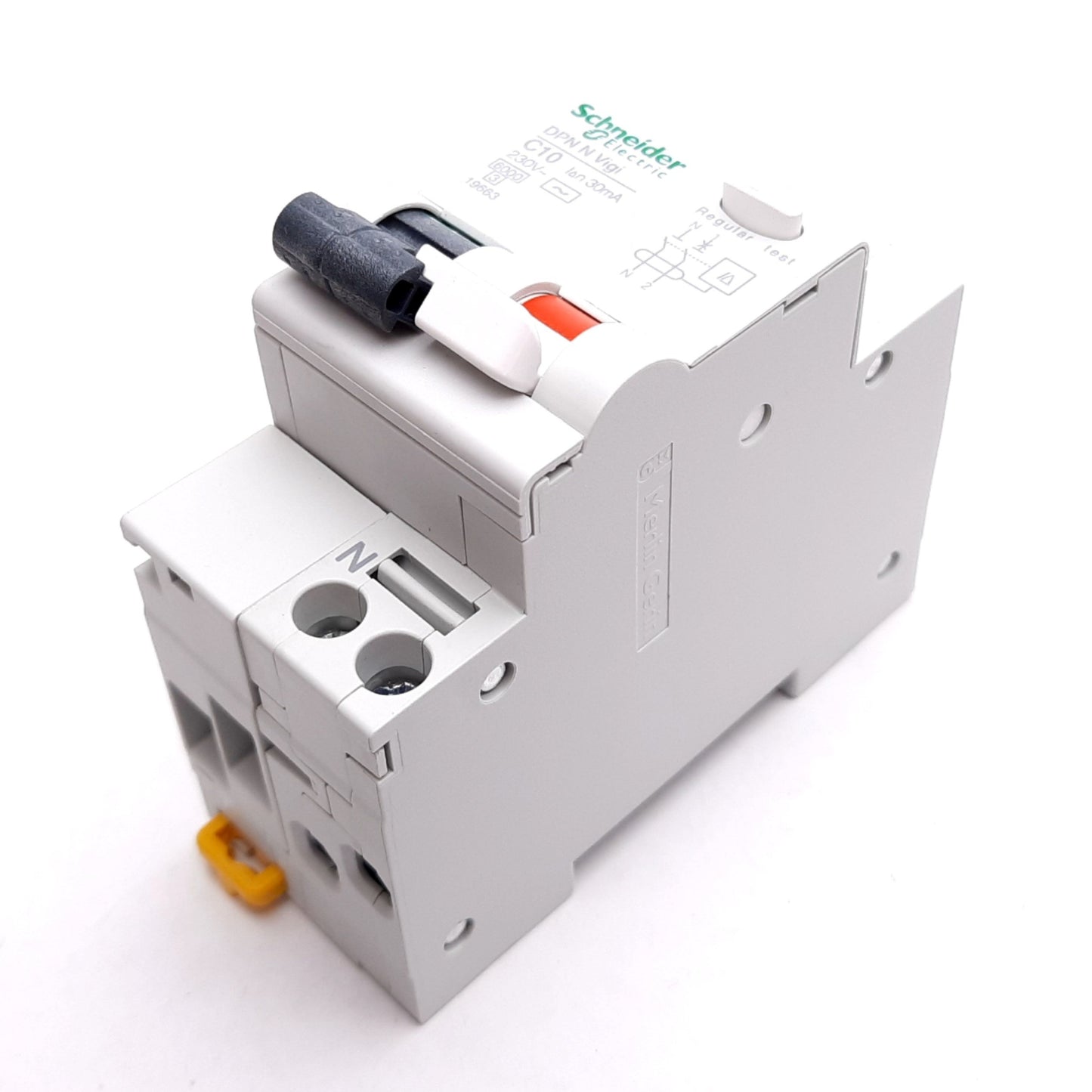 New Schneider Electric 19663 DPN N Vigi 1P+N-C10-30mA Circuit Breaker, 1-Pole, 10A