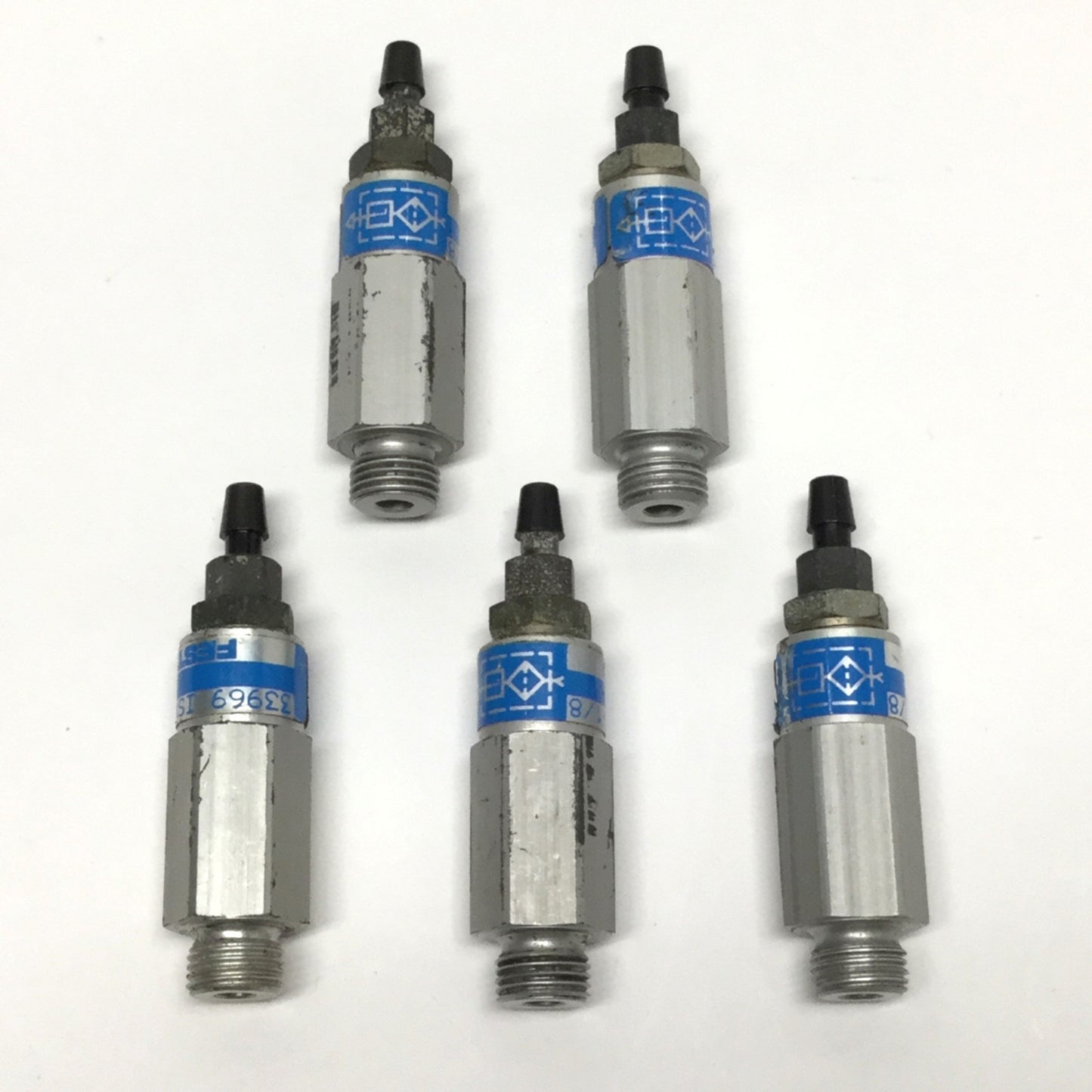 Used Lot of 5 Festo ISV-1/8 33969 Vacuum Suction Cup Security Valve, G1/8, 2LPM