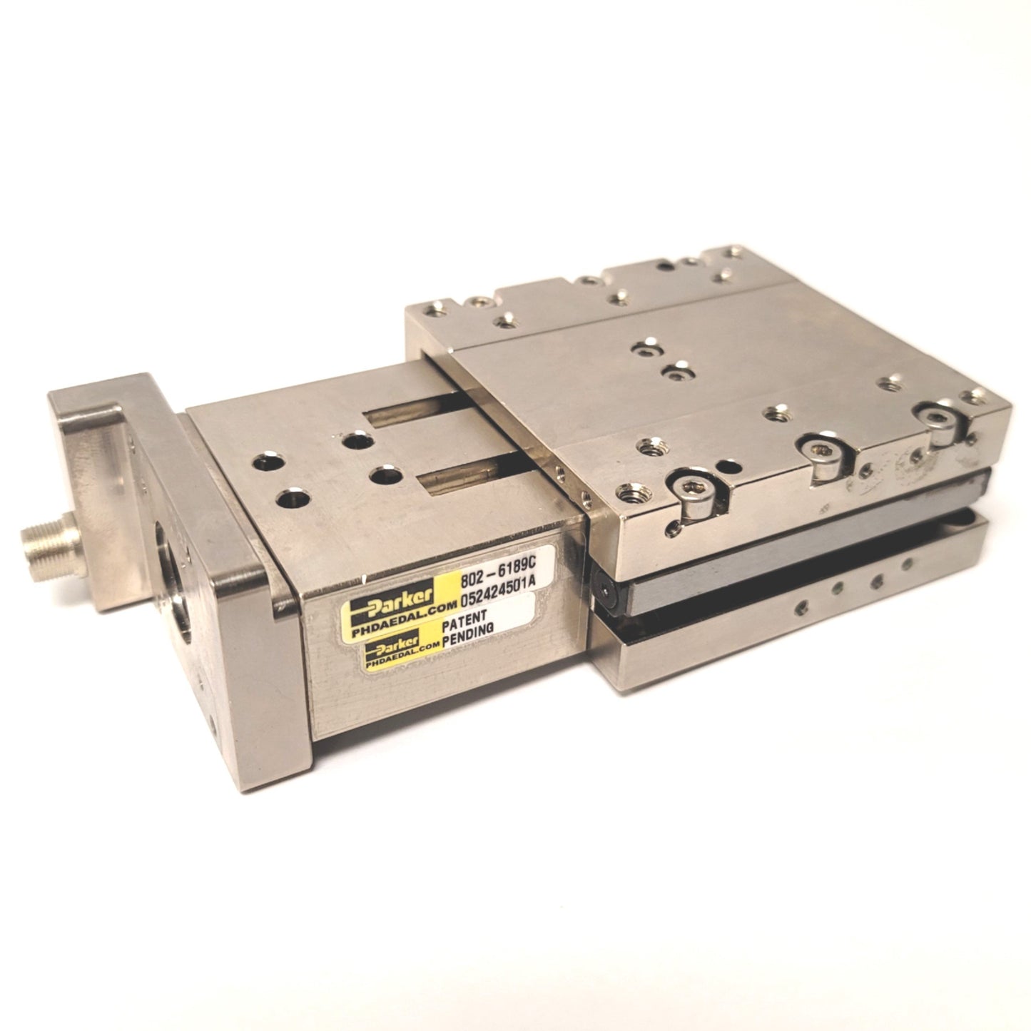 Used Parker MX80ST01MPK-D6M21 Linear Precision Ballscrew Positioner Stage 25mm Travel