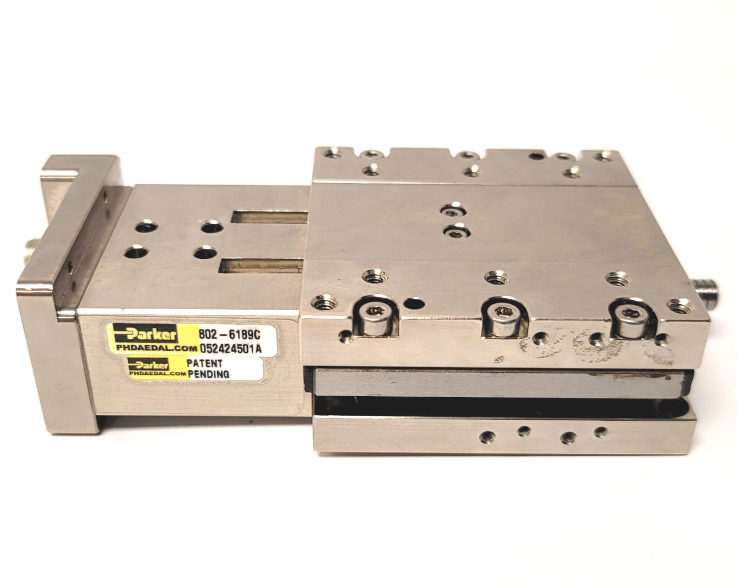 Used Parker MX80ST01MPK-D6M21 Linear Precision Ballscrew Positioner Stage 25mm Travel