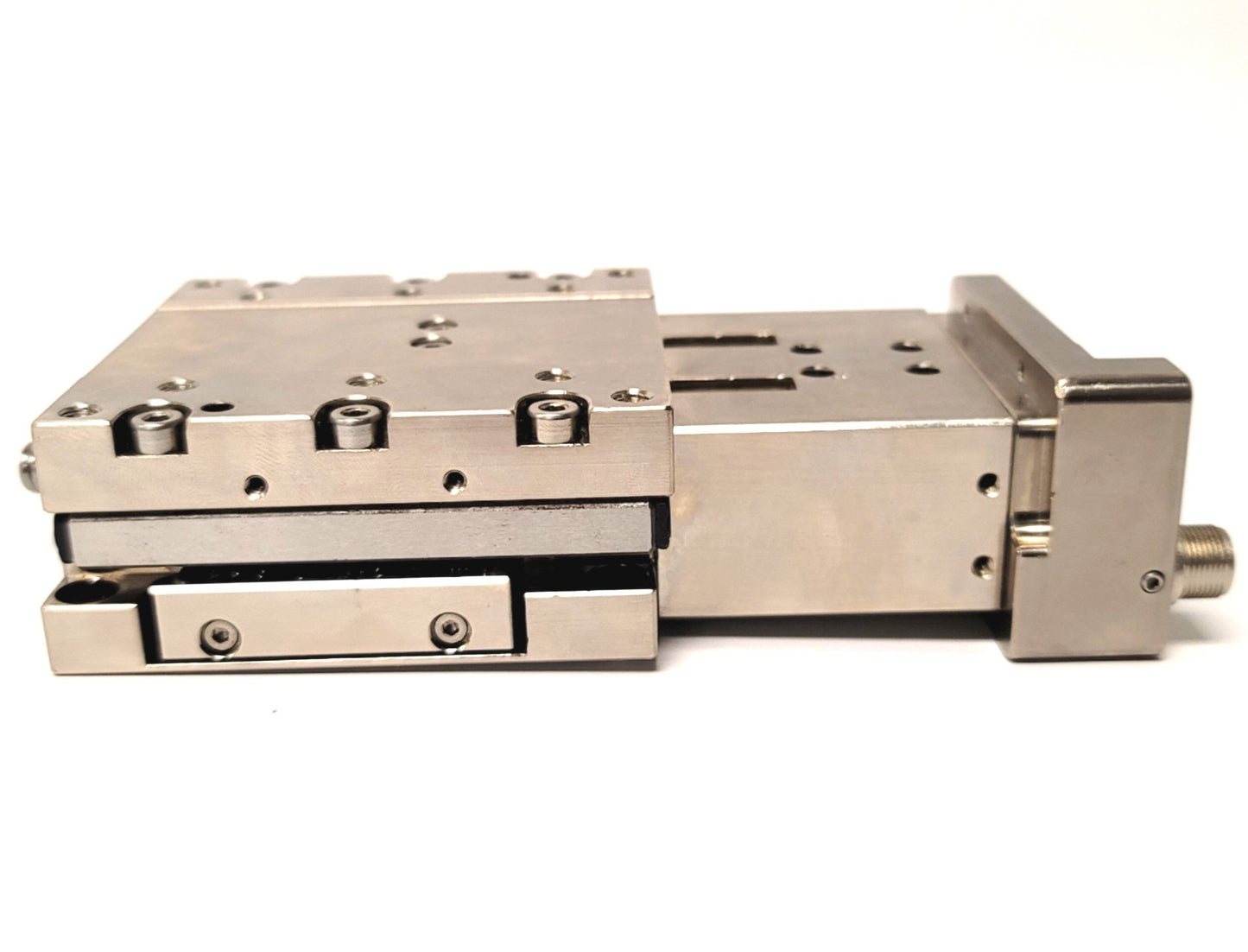 Used Parker MX80ST01MPK-D6M21 Linear Precision Ballscrew Positioner Stage 25mm Travel