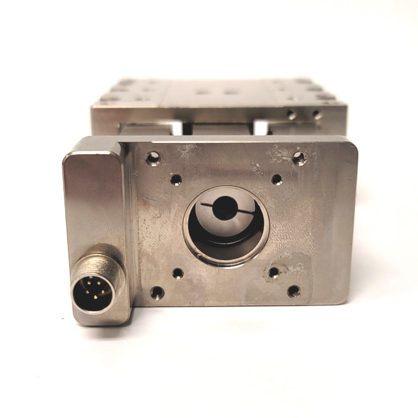 Used Parker MX80ST01MPK-D6M21 Linear Precision Ballscrew Positioner Stage 25mm Travel