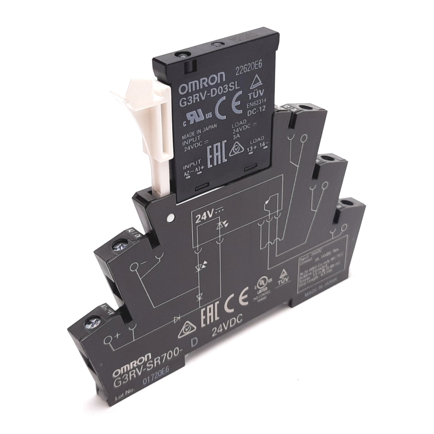 New – Open box Omron G3RV-D03SL Solid State Relay, SPST-NO, Coil: 24VDC, Rating: 24VDC 3A