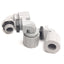Used Lot of 3 Hubbell NHC1023CR Elbow Cable Gland, 1/2" MNPT, *No Cable Gland*