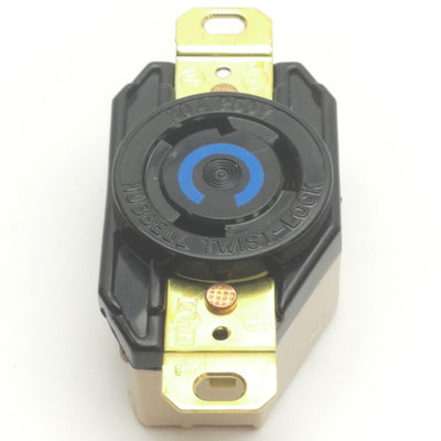 New – Open box Hubbell HBL2620 Twist-Lock Receptacle, 2-Pole, 3-Wire, 30A, 250VAC, NEMA L6-30R