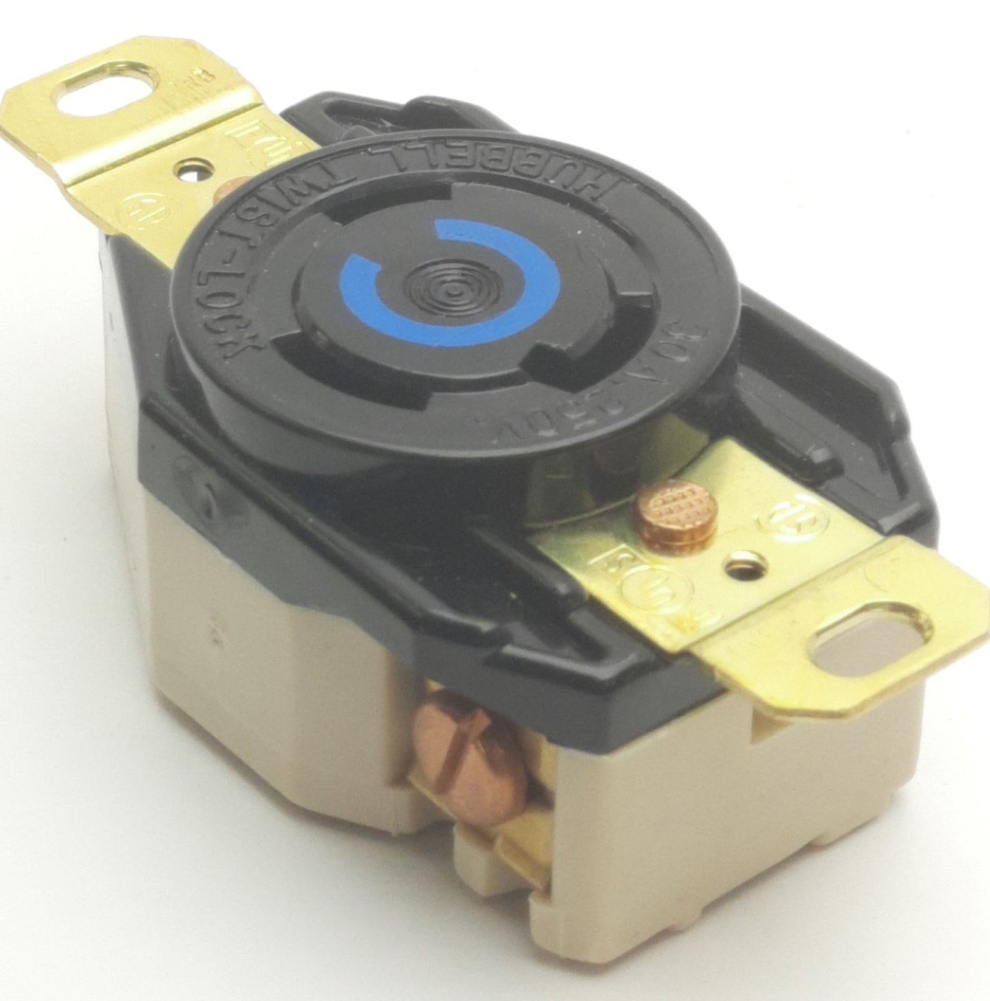 New – Open box Hubbell HBL2620 Twist-Lock Receptacle, 2-Pole, 3-Wire, 30A, 250VAC, NEMA L6-30R