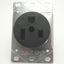 Used Lot of 2 Pass & Seymour 3804-CC6 Power Outlet, 2-Pole, 3-Wire, 50A, 250 VAC