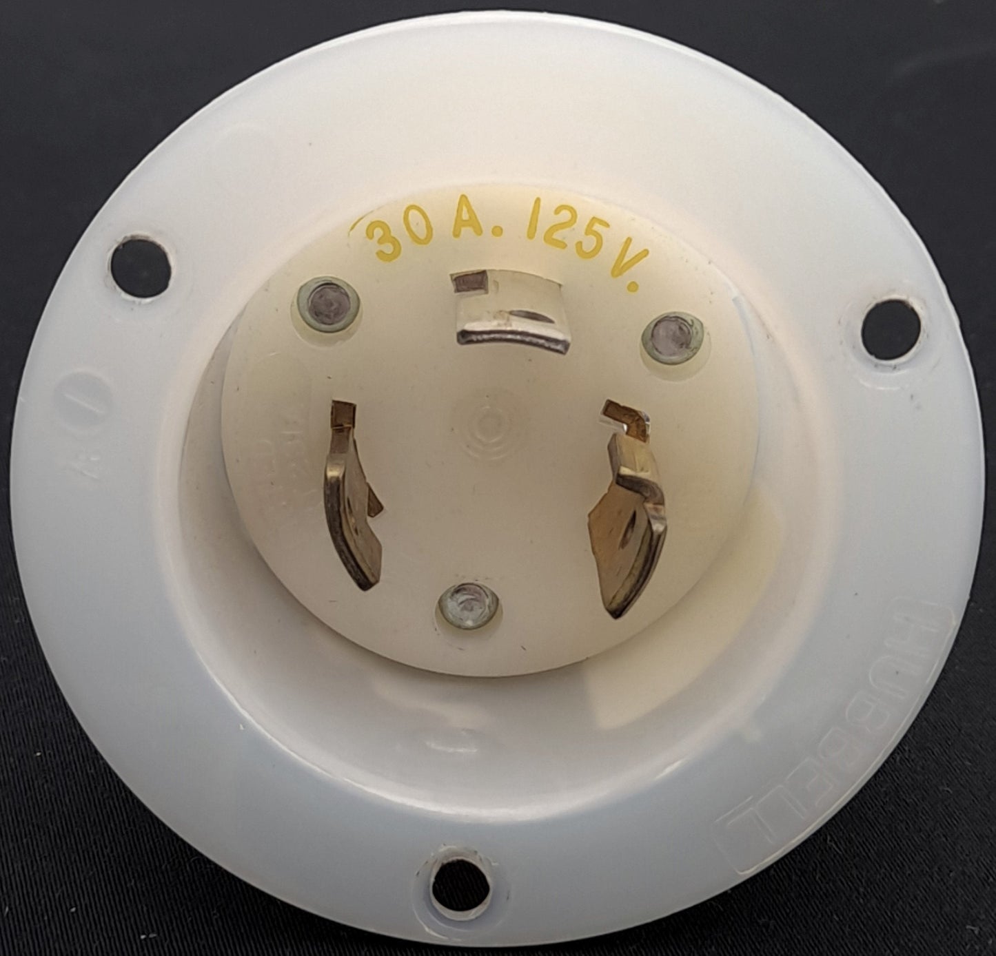 Used Hubbell HBL2665 Twist Lock w/ Insulgrip, 30A, 125-250VAC, Single Phase, 3-Pole