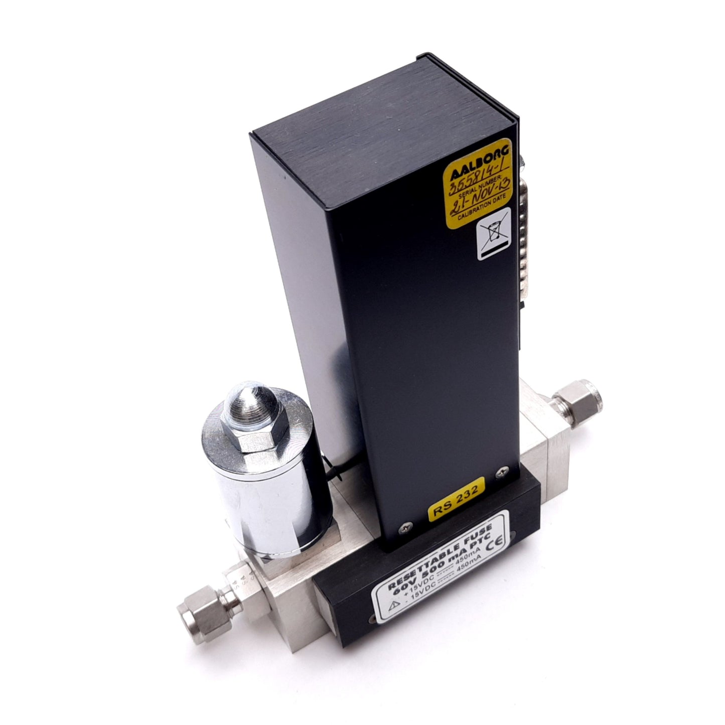 Used Aalborg DFC36S-VAN5-E2 Digital Mass Flow Controller Argon, 0-30L/min, 1000psi