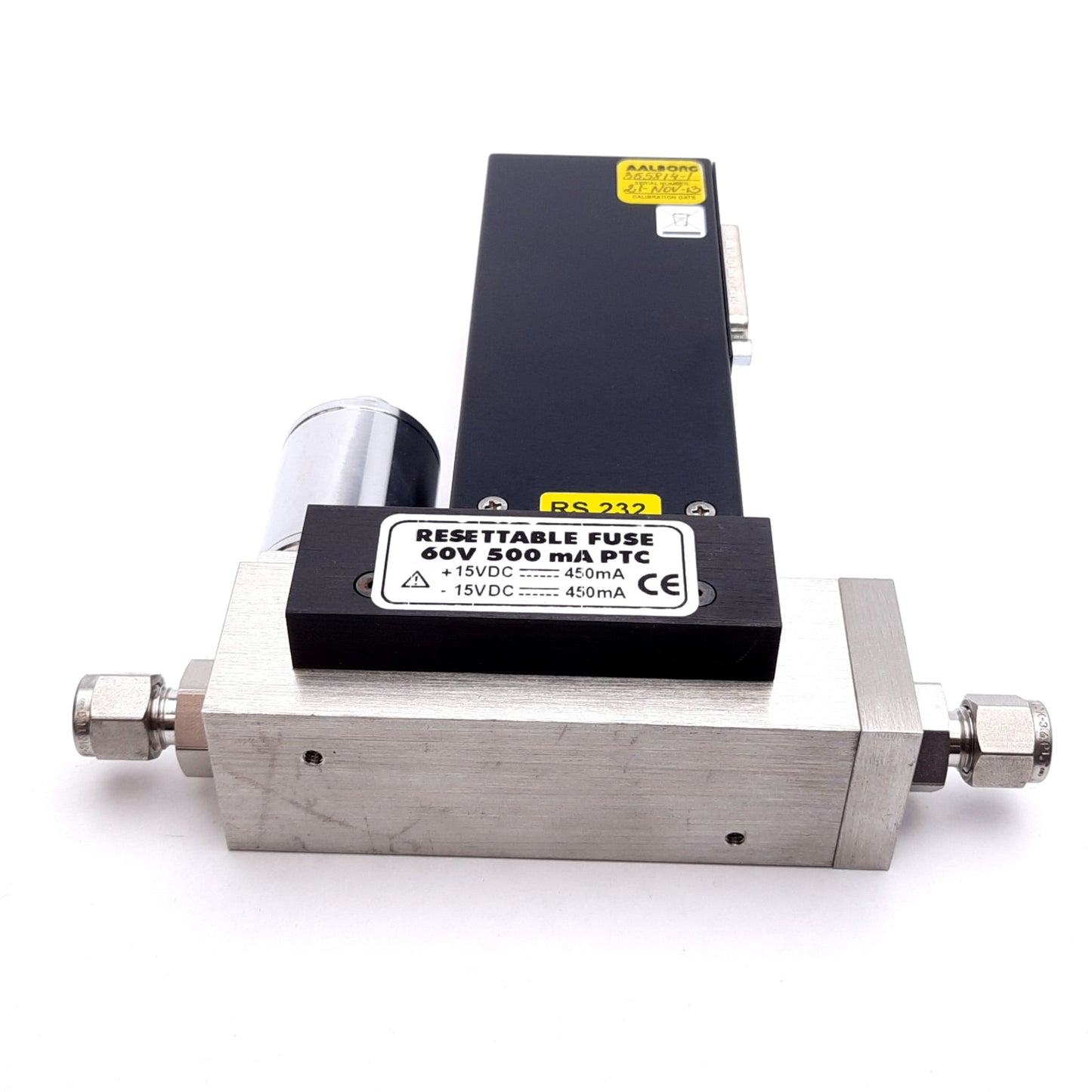 Used Aalborg DFC36S-VAN5-E2 Digital Mass Flow Controller Argon, 0-30L/min, 1000psi