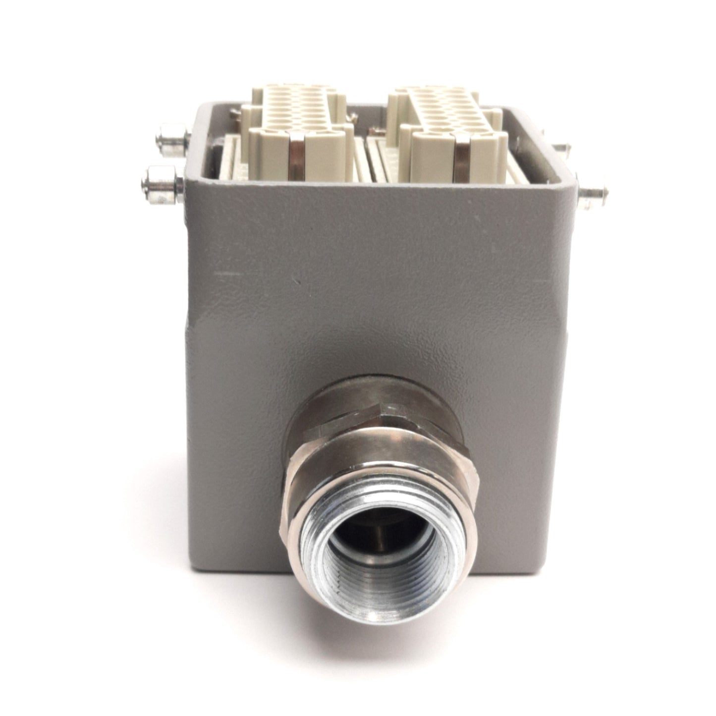 Used Lot of 2 Harting HAN ES 16F EDC Connector W/ Latch Housing 16B Female, 500V 16A