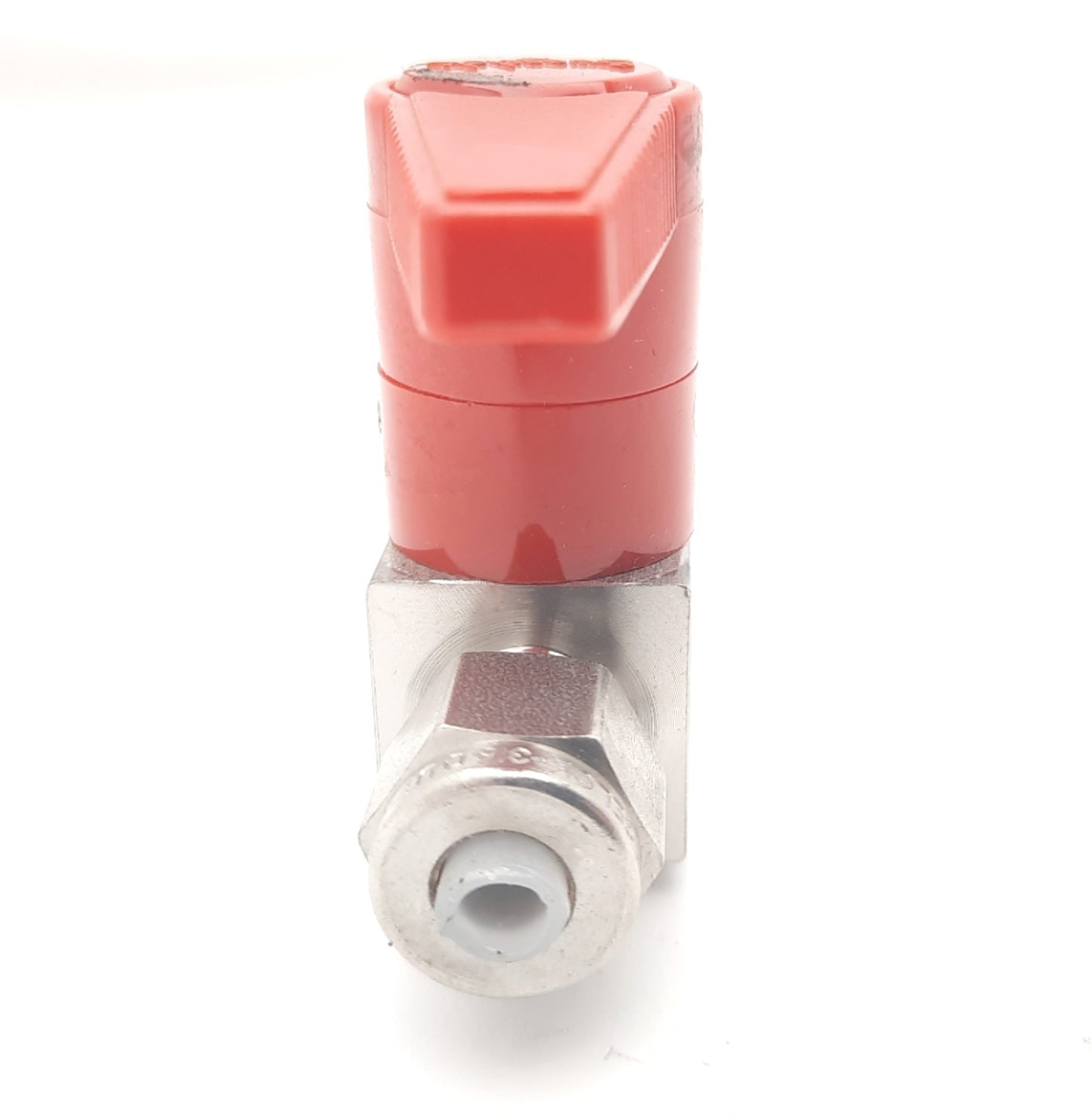 Used Swagelok SS-4P4V-PM-RD Stainless Steel Quarter Turn Instrument Plug Valve 1/4"