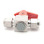 Used Swagelok SS-4P4V-PM-RD Stainless Steel Quarter Turn Instrument Plug Valve 1/4"