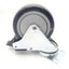 Used Lot of 4 Rubber Casters With Locking Breaks 101mm Dia., 31mm Thick, 131mm Height