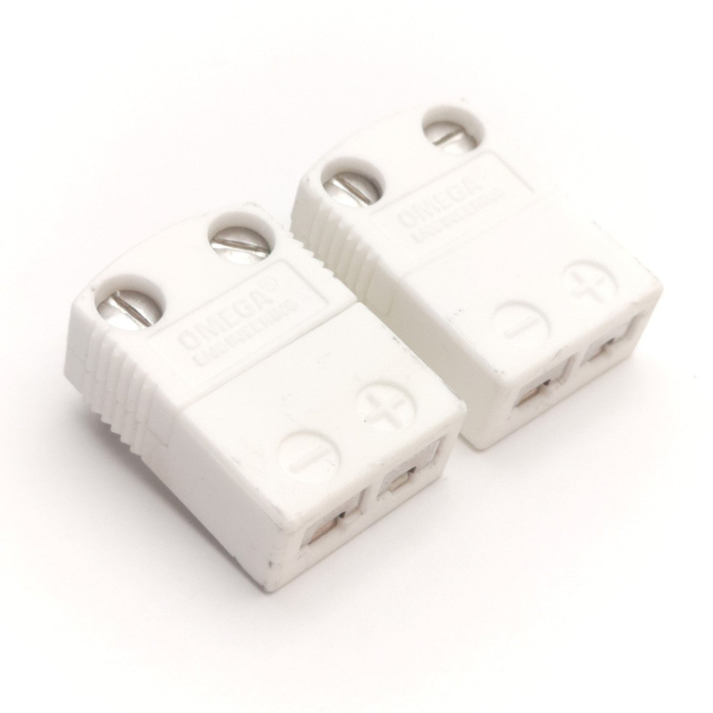 Used Lot of 2 Omega Engineering SHX-K-F Mini High Temp Ceramic Connectors, Type K