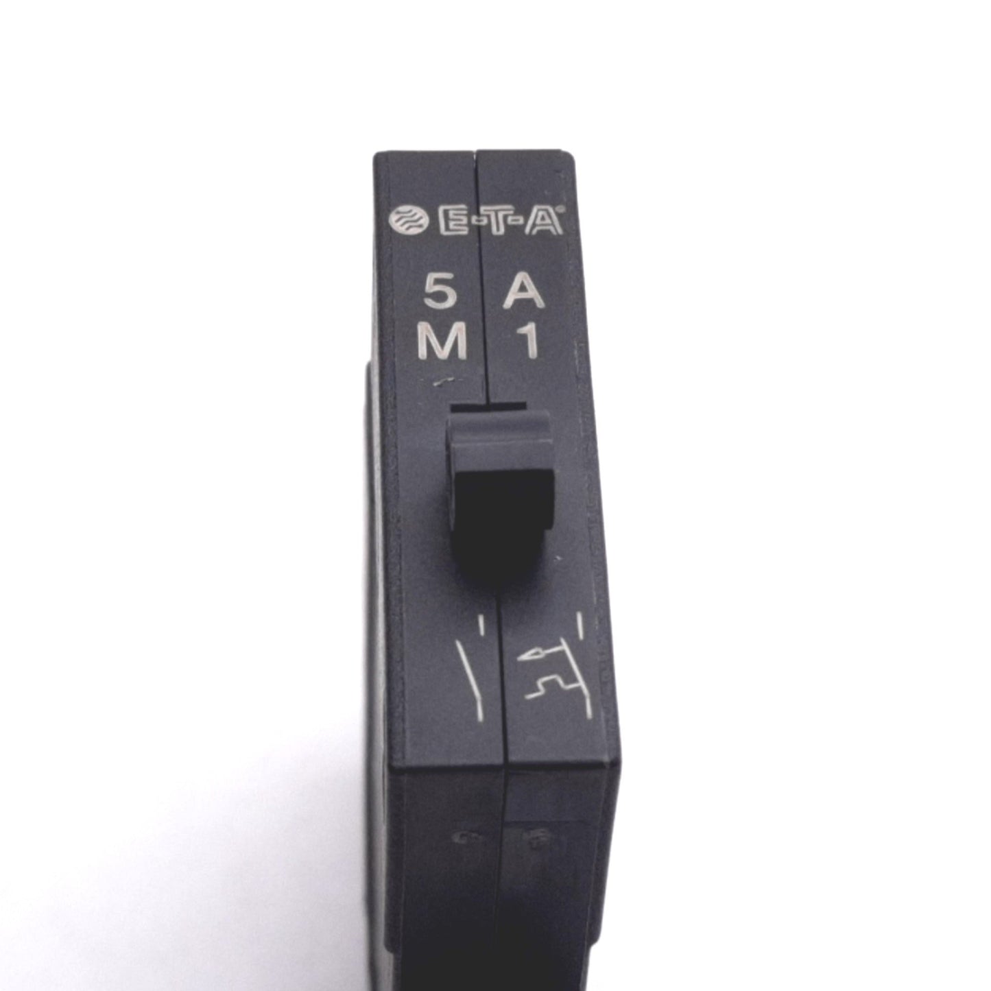 Used ETA 2210-T210-K0M1-H121-5A Thermal-Magnetic Circuit Breaker, 1-Pole, 5A 277VAC